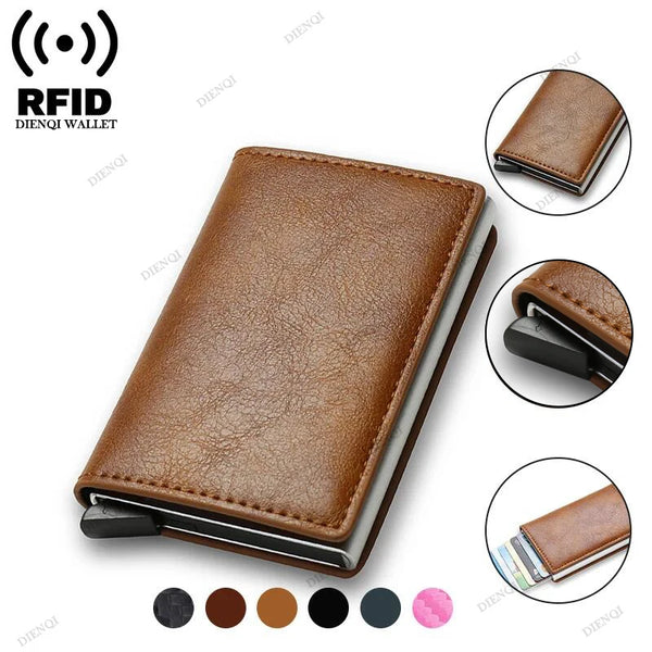 Compact Smart Leather Wallet
