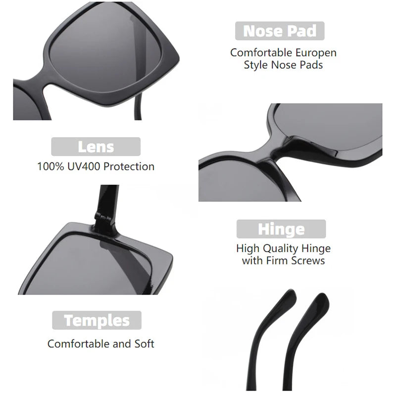 Chic Vintage Square Sunglasses